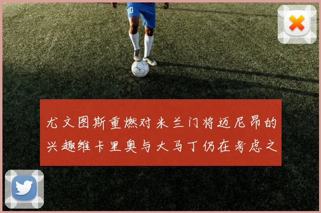 尤文图斯重燃对米兰门将迈尼昂的兴趣维卡里奥与大马丁仍在考虑之中